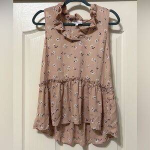 Gilli Floral Ruffle Blouse